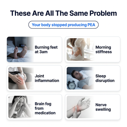 These are all the same problem - your body stopped producing PEA