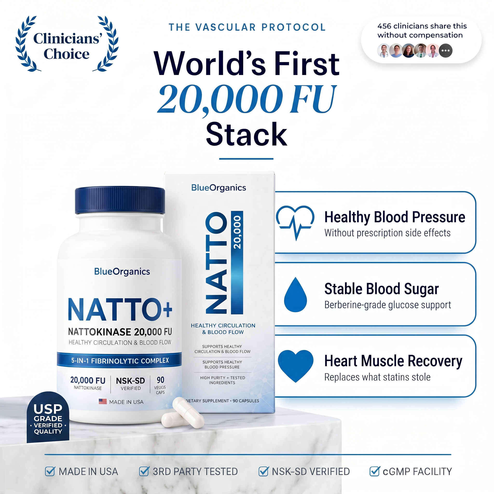 NATTO+ Nattokinase Fibrinolytic Complex